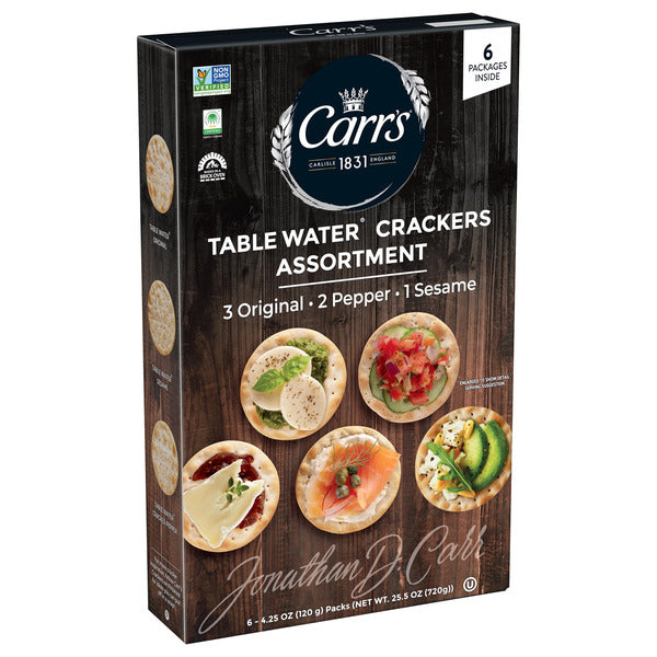 Carr's Table Water Crackers, Variety Pack, 25.5 oz