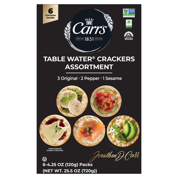 Carr's Table Water Crackers, Variety Pack, 25.5 oz