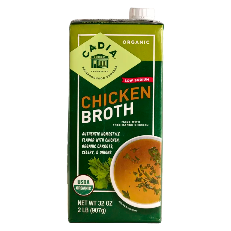 Cadia 0rganic Low Sodium Chicken Broth, 32 oz