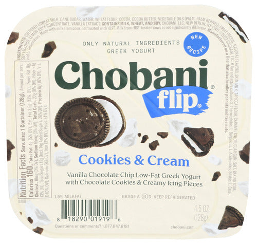 Chobani® Flip Cookies & Cream, 4.5 oz