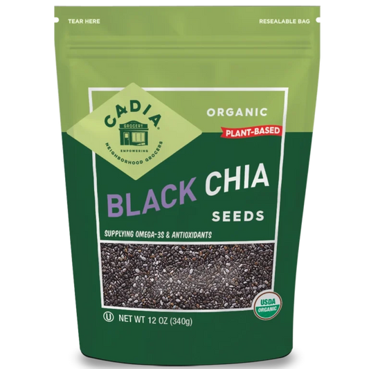 Cadia Organic Black Chia Seeds, 12 oz