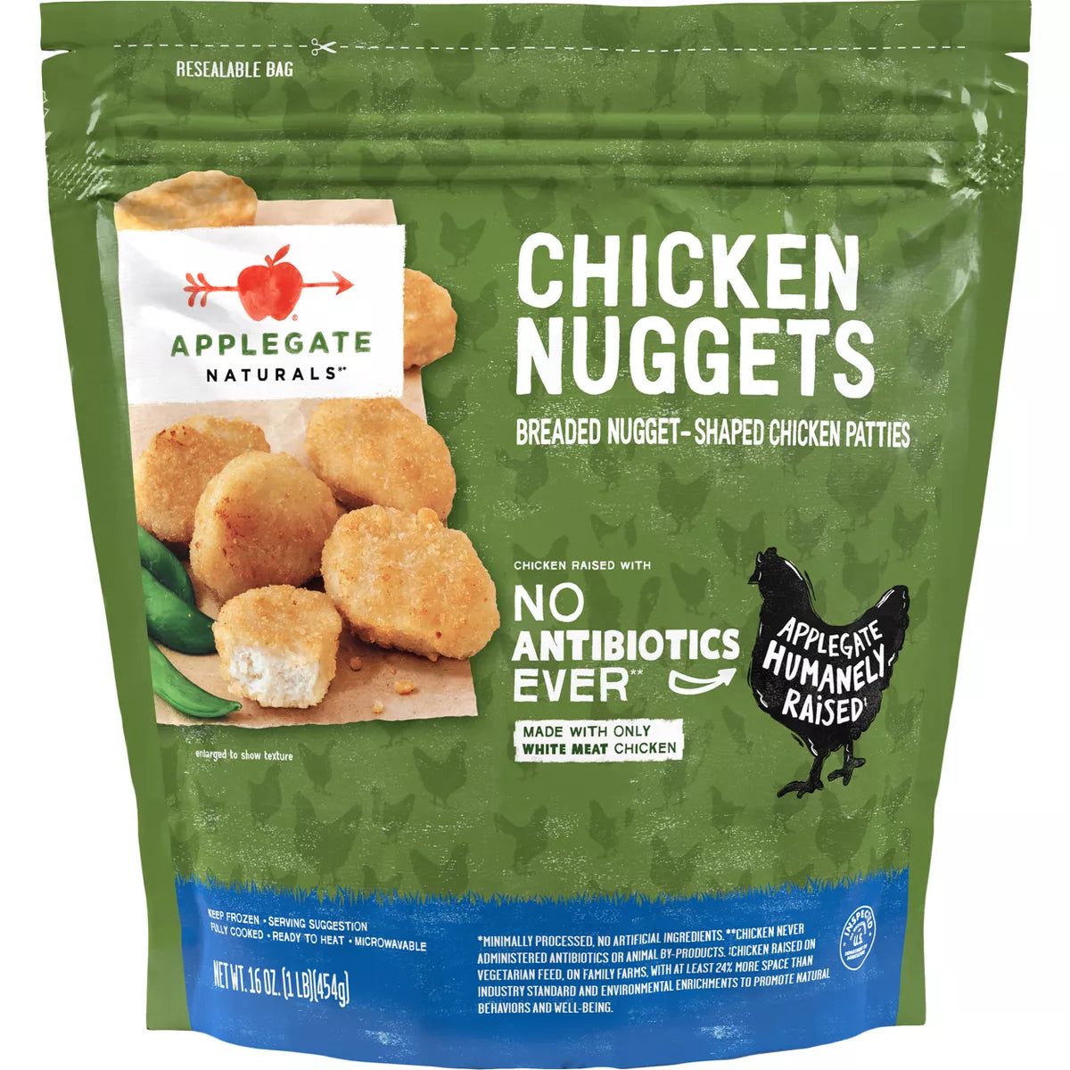 Applegate Naturals Family Size Frozen Chicken Nuggets, 16 oz