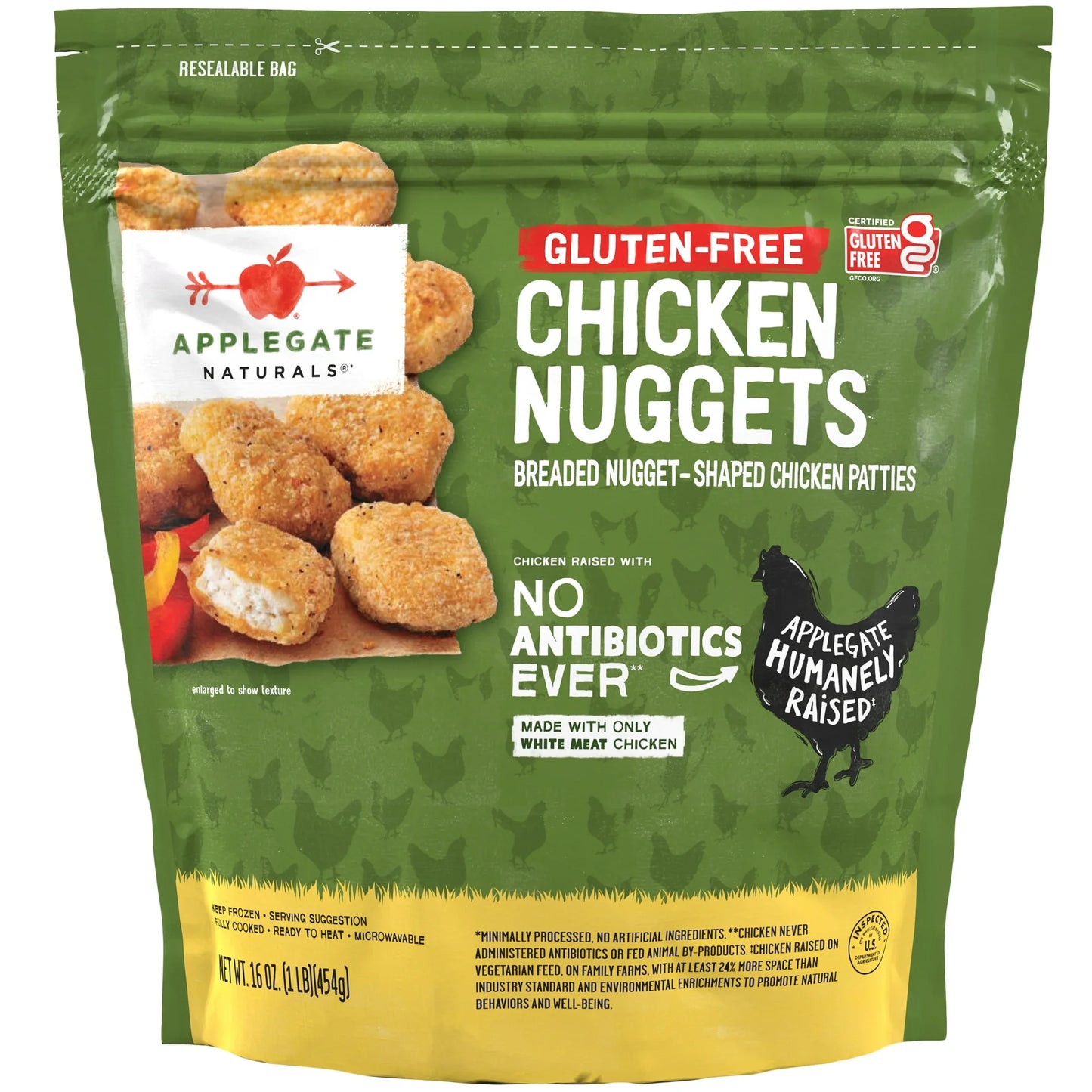 Applegate Natural Gluten Free Frozen Chicken Nuggets, 16 oz