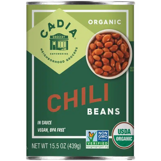 Cadia Organic Chili Beans, 15 oz