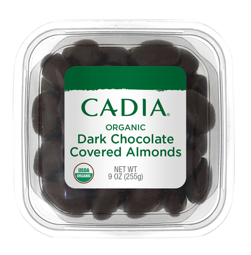 Cadia Dark Chocolate Covered Almonds, 9 oz