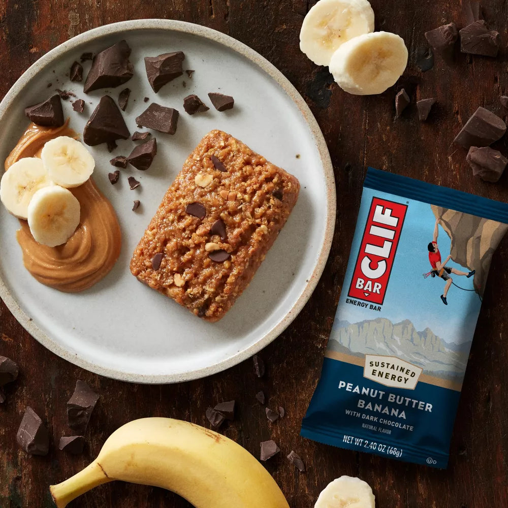 CLIF Bar Peanut Butter Banana with Dark Chocolate, 5 Count