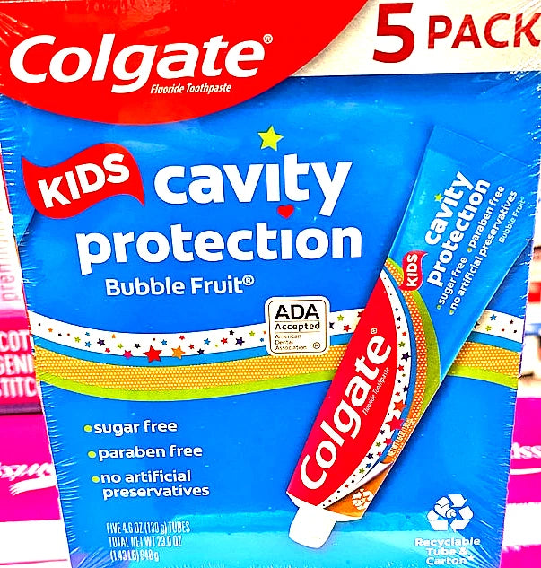 Colgate Kid's Cavity Protection Toothpaste Bubble Fruit 5 pack