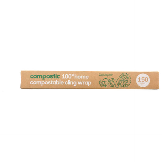 Compostic Compostable Cling Wrap, 150 sqft