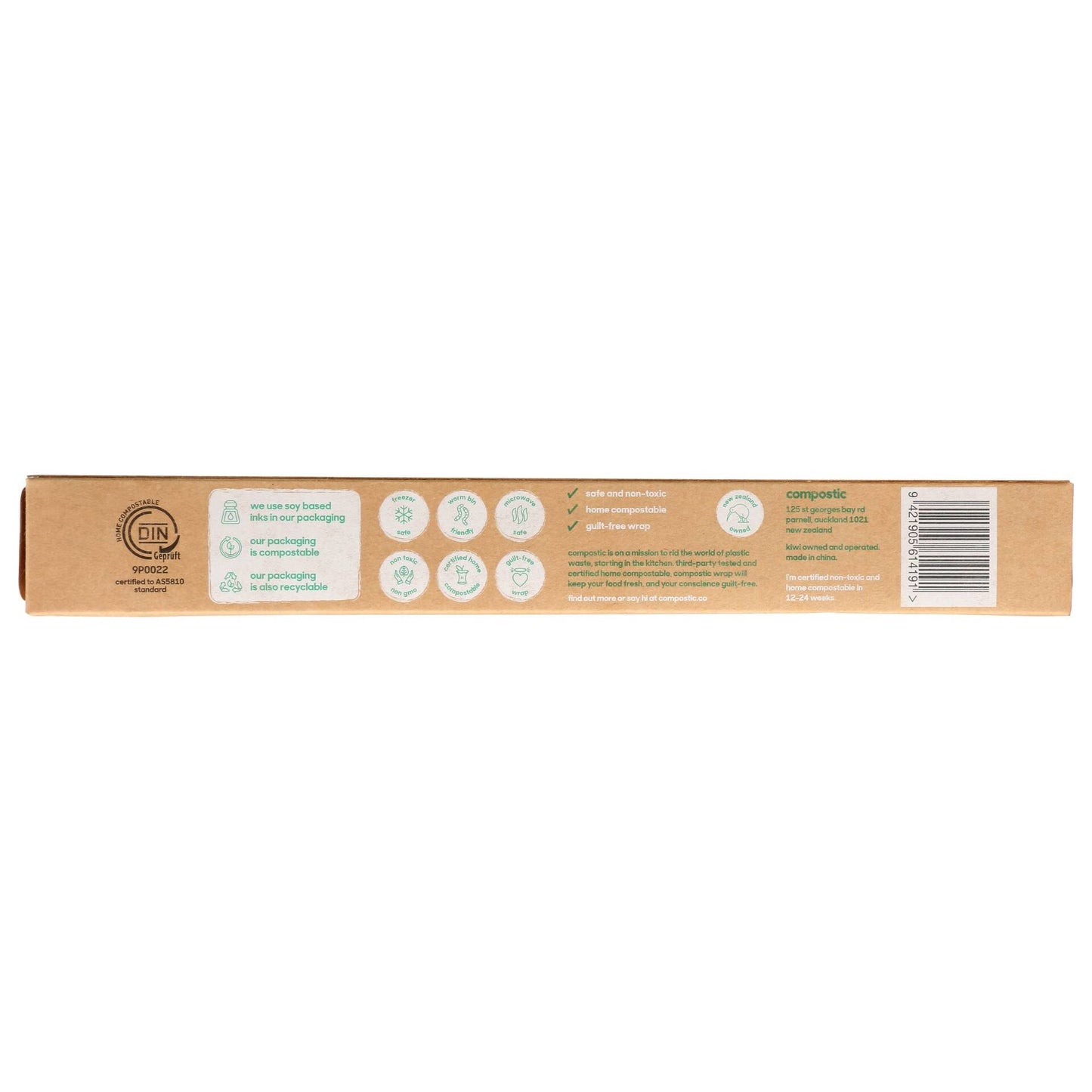 Compostic Compostable Cling Wrap, 150 sqft