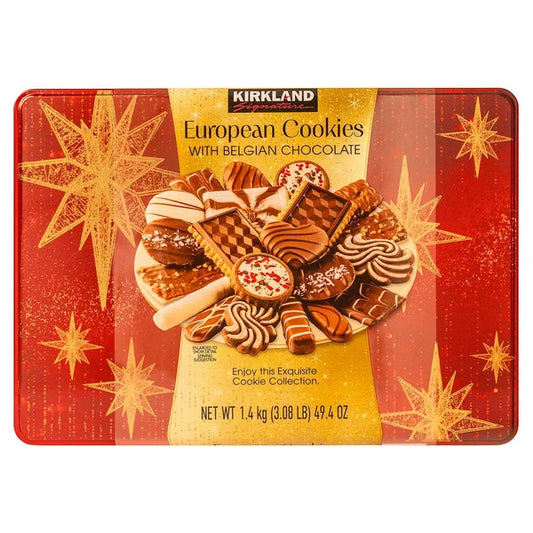Kirkland Signature European Cookies with Belgian Chocolate, 49.4 oz