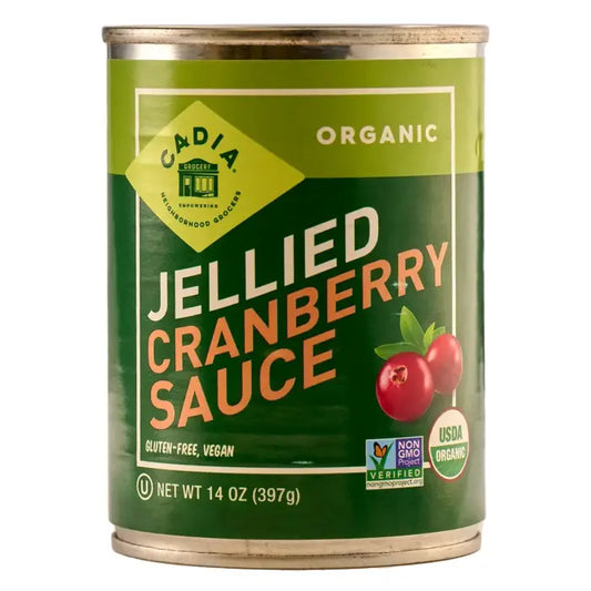 Cadia Organic Jellied Cranberry Sauce, 14 oz