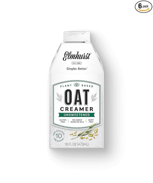 Elmhurst Unsweetened Oat Creamer, 16 oz