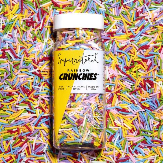 Supernatural Rainbow Crunchies Natural Sprinkles, 3 oz