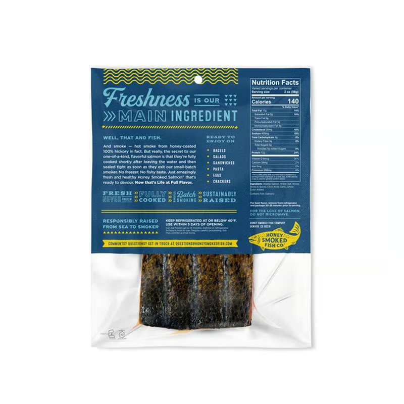 Honey Smoked Fish Co Honey Smoked Salmon, Original 16.88/lb