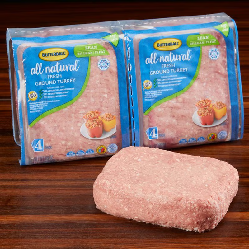 Butterball Ground Turkey 93% Lean 7% Fat 4 ct, 1.7 lbs