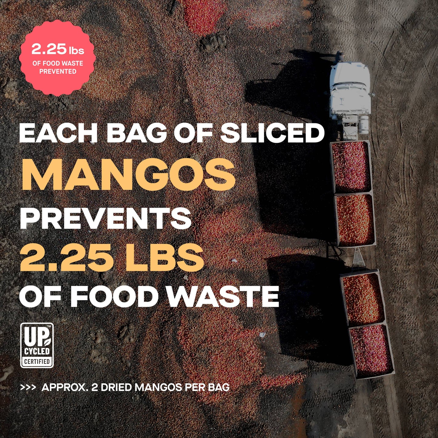 The Ugly Company Dried & Sliced Mangos, 3oz