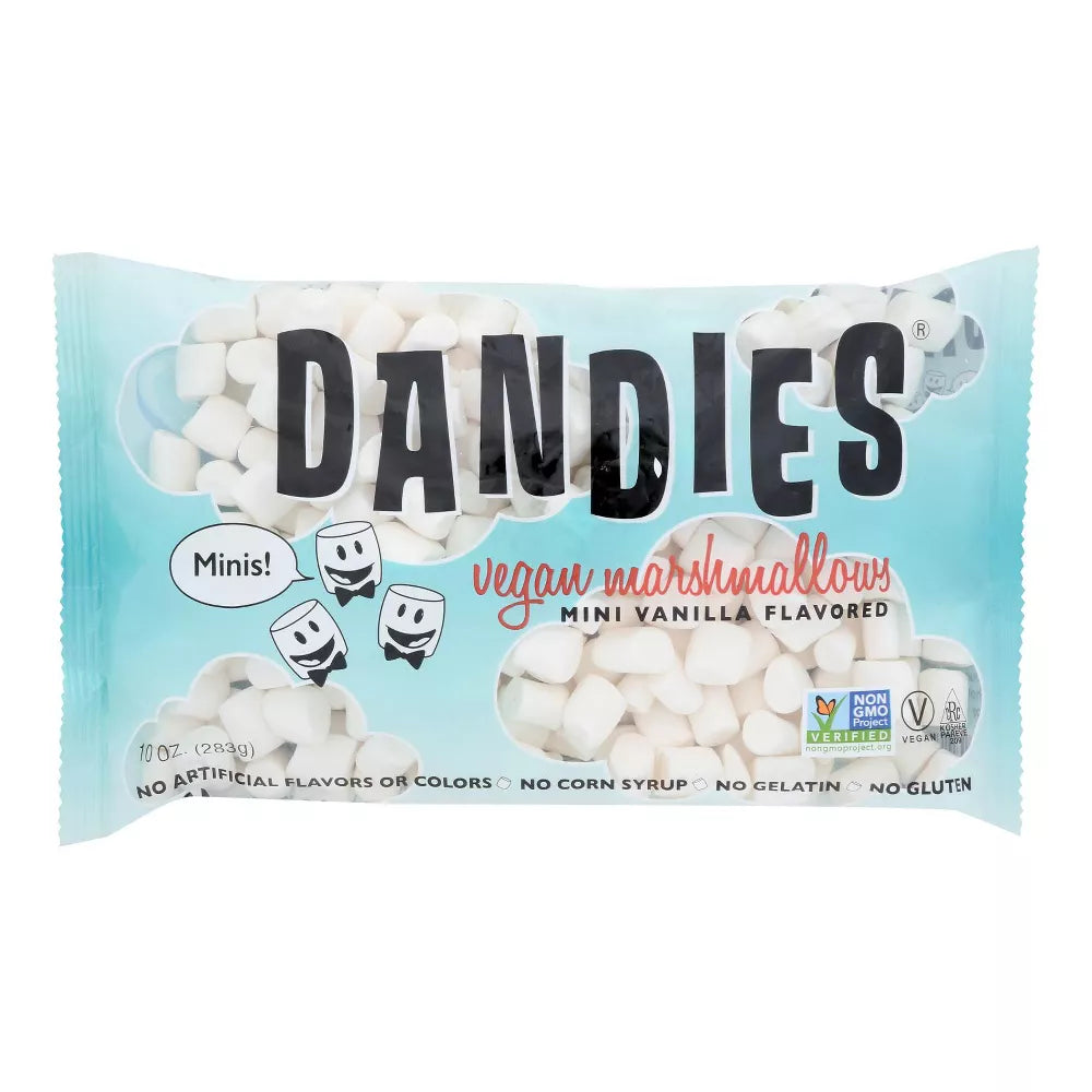 Dandies Vegan Mini Vanilla Flavored Marshmallows, 10 oz