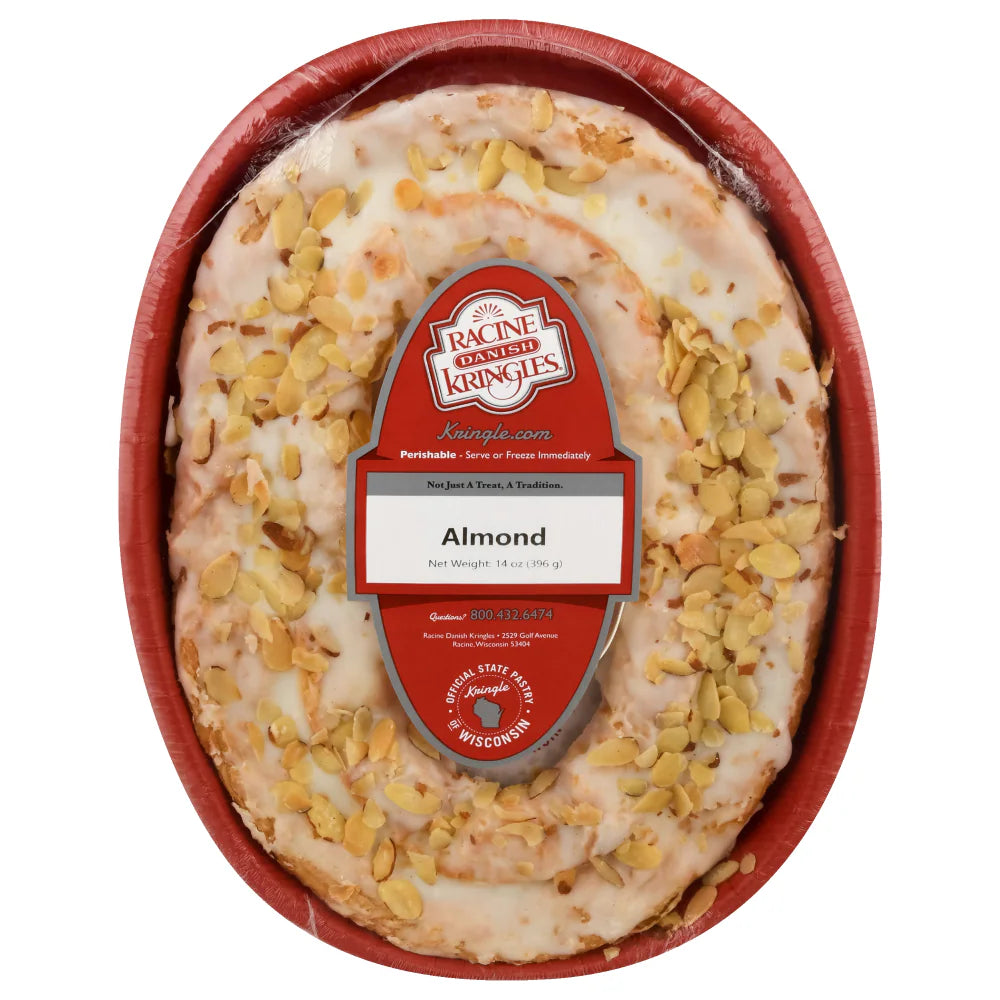 Racine Danish Kringles Mini Oval Almond Pastry, 14 oz