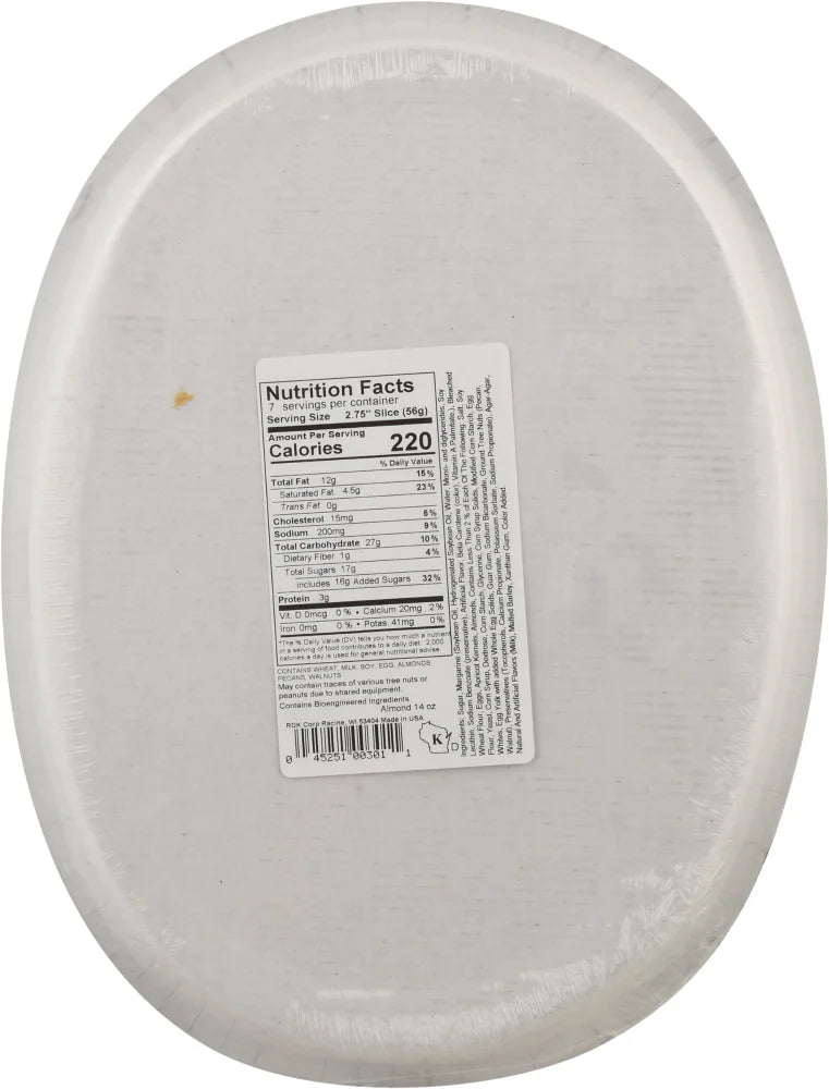 Racine Danish Kringles Mini Oval Almond Pastry, 14 oz