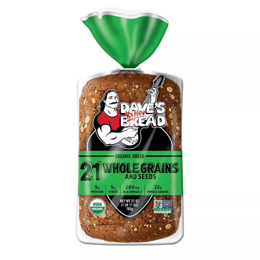 Dave's Killer Bread Organic 21 Whole Grains and Seed Bread, 27 oz