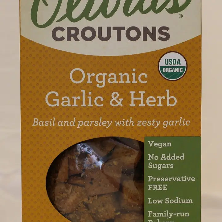 Olivia's Organic Garlic & Herb Croutons