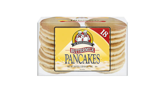 De Wafflebakkers Fluffly Buttermilk Pancakes, 18 Count