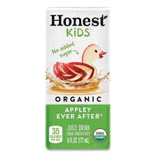 Honest Kids Appley Ever After Apple Organic Fruit Juice, 8 Count