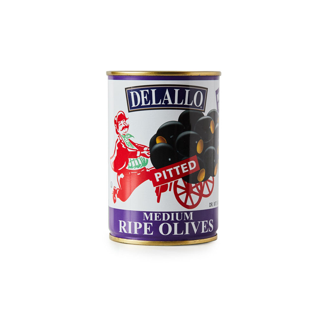 Delallo Medium Pitted Olives 6oz