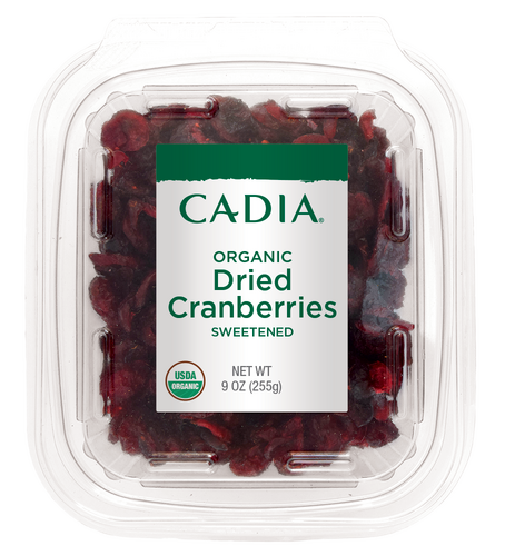 Cadia Organic Dried Cranberries, 9 oz