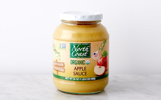 North Coast Applesauce Jar Organic, 24 oz