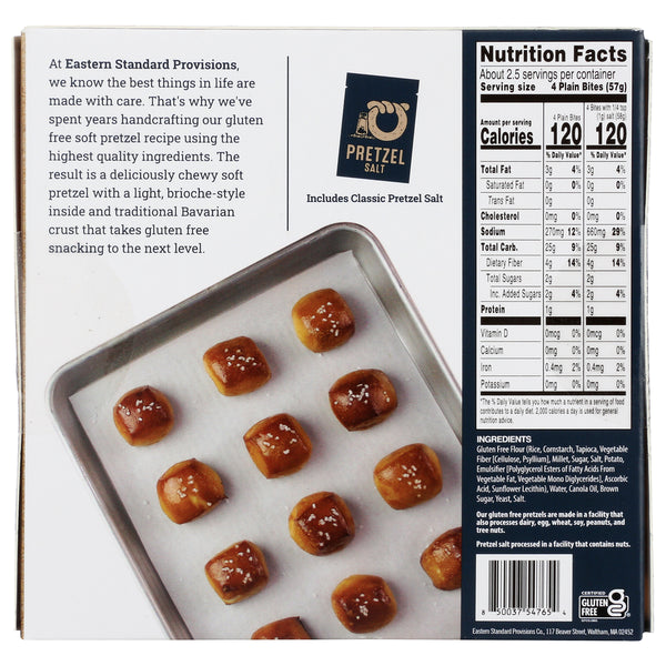 Eastern Standard Provisions Gluten Free Soft Pretzel Bites, 5.25 oz