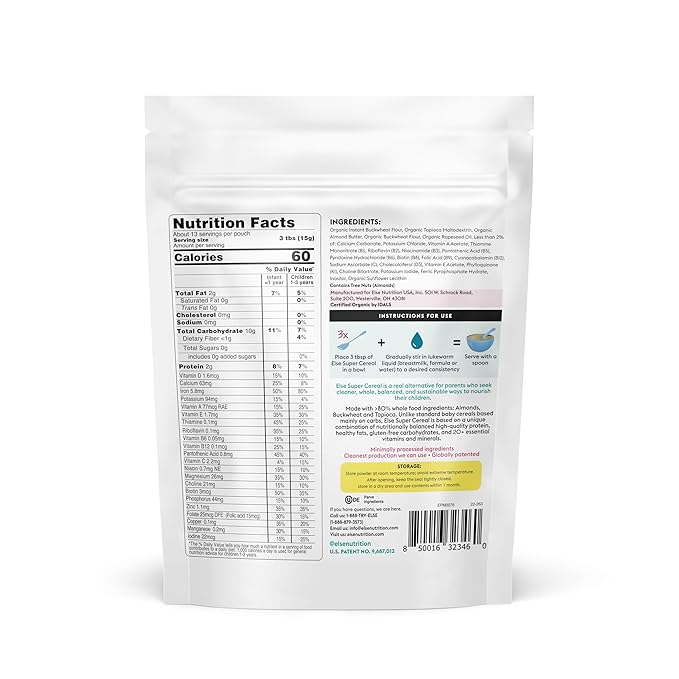 Else Nutrition Organic Original Plant-Powdered Super Cereal, 7 oz