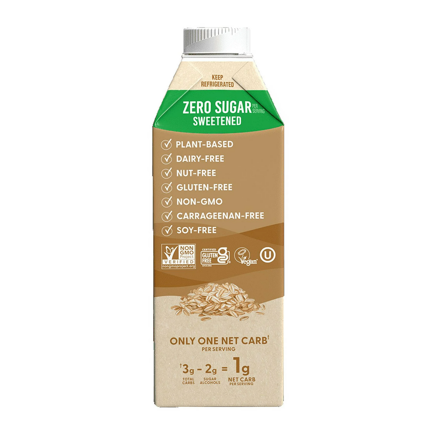 nutpods Zero Sugar Brown Sugar Oat Milk Creamer, 25.4 oz