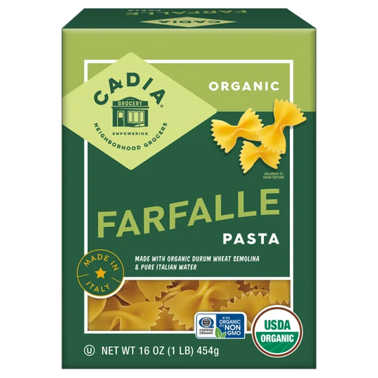 Cadia Organic Farfalle Pasta, 16 oz