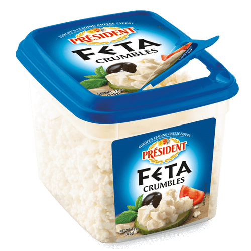 President Crumbled Feta Cheese, 6oz