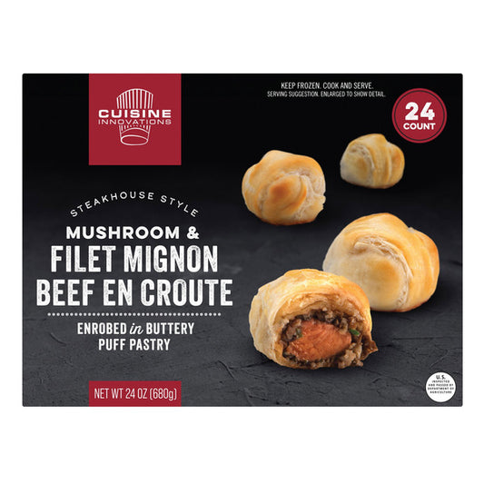 Cuisine Innovations Fillo Factory Fillet Mignon & Mushroom En Croute, 24 oz