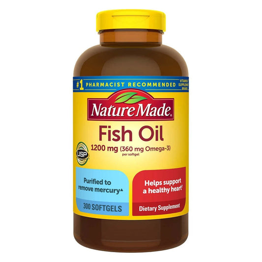 Nature Made Fish Oil 300 Soft gels (1200 mg)