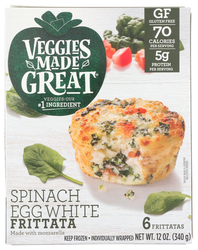 Veggies Made Great -Garden Lites Spinach & Egg White Frittata 12 oz