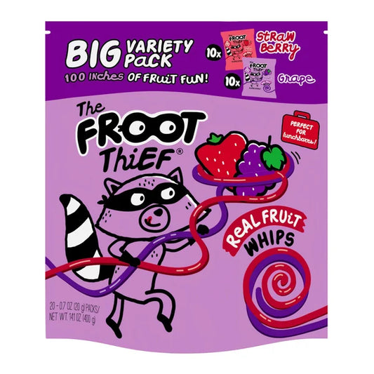 Froot Thief Fruit Whips, 0.7 oz, 20-count