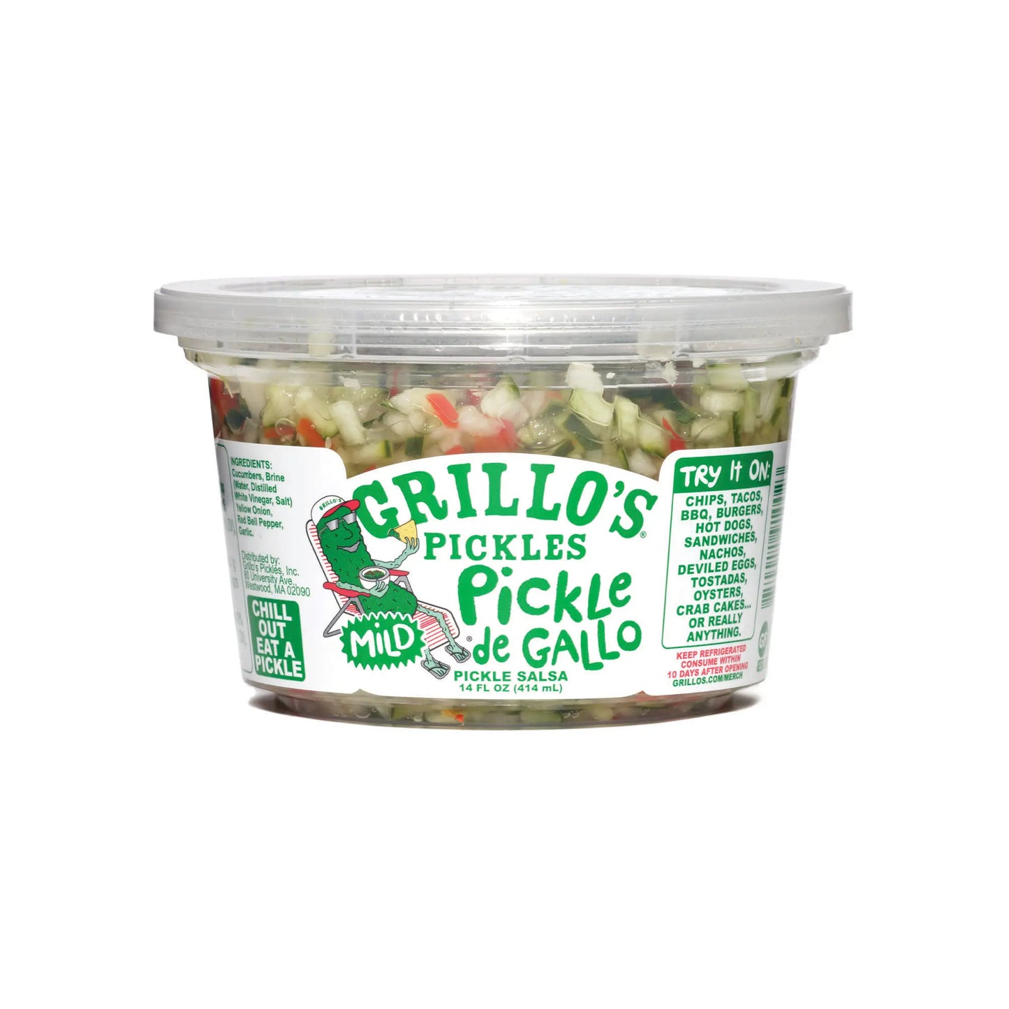 Grillo's Pickles Mild Pickle de Gallo Pickle Salsa, 14 oz