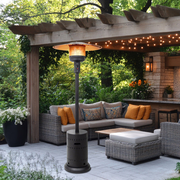 Fire Sense Propane Patio Heater, Matte Black