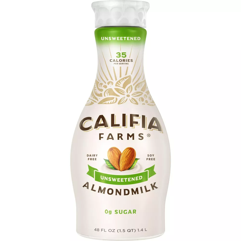 Califia Farms Unsweetened Almond Milk, 48 oz