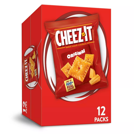 Cheez-It Original Baked Snack Crackers, 12 Count