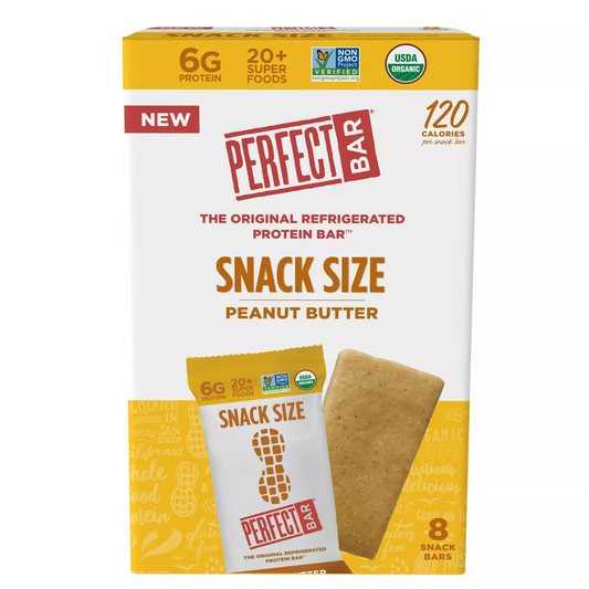 Perfect Bar Peanut Butter Snack Size Protein Bars, 8 Count