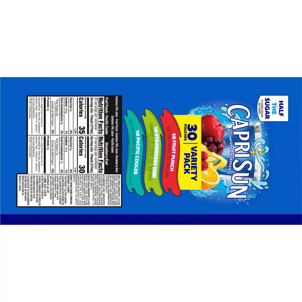 Capri Sun Variety Pack, 30 Count