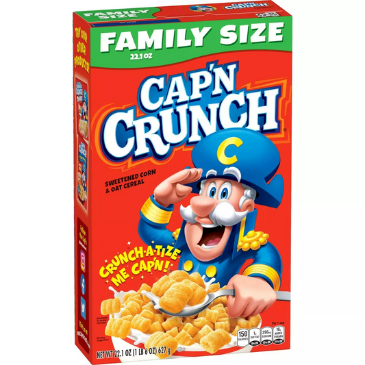 Cap'n Crunch Original Family Size Cereal, 22.1 oz