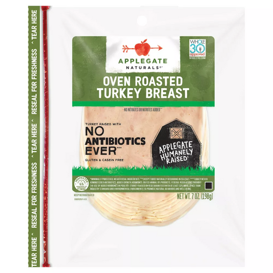 Applegate Sliced Oven Roasted Turkey Breast, 7 oz