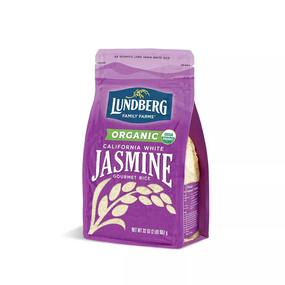 Lundberg Organic Long Grain California White Jasmine Rice, 32 oz