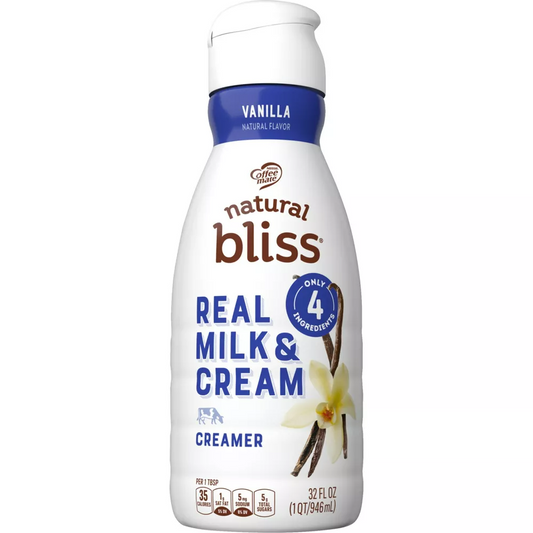 Coffee mate Natural Bliss Vanilla Creamer - 32 fl oz (1qt)