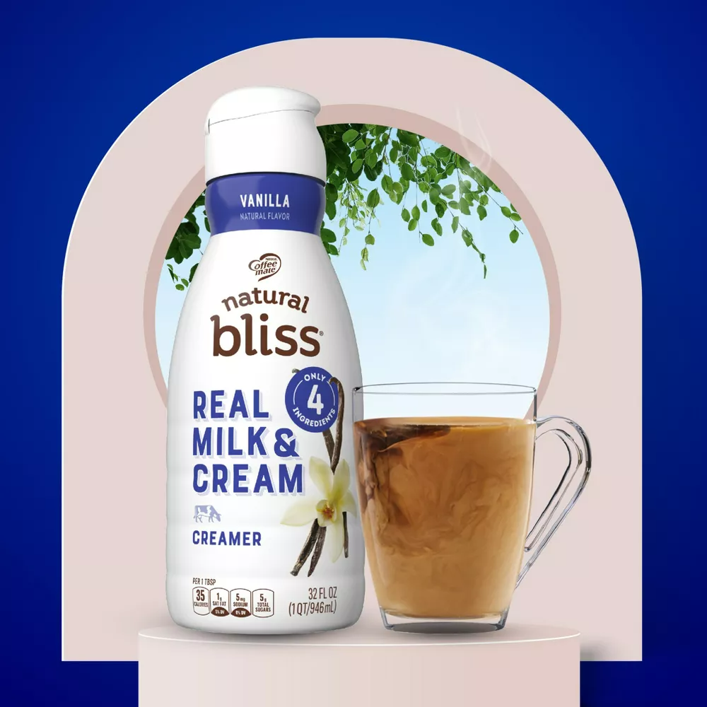 Coffee mate Natural Bliss Vanilla Creamer - 32 fl oz (1qt)